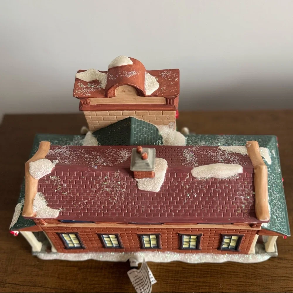2004 Village | Rare Light Up Christmas Village Railway Station Holiday Gift